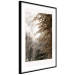 Poster Sepia Park - autumn landscape with a view of dense trees 119198 additionalThumb 2