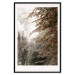 Poster Sepia Park - autumn landscape with a view of dense trees 119198 additionalThumb 18