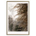 Poster Sepia Park - autumn landscape with a view of dense trees 119198 additionalThumb 16