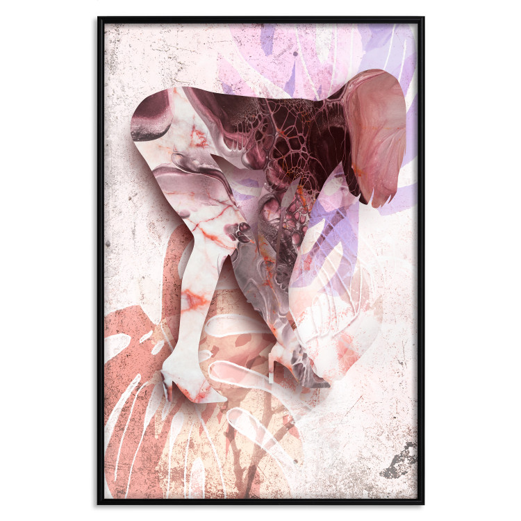 Wall Poster Sensual Botany - colorful abstraction with a woman and plants in the background 121898 additionalImage 18