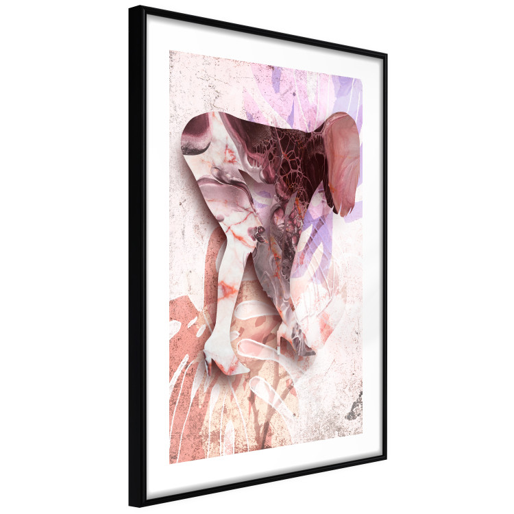 Wall Poster Sensual Botany - colorful abstraction with a woman and plants in the background 121898 additionalImage 11