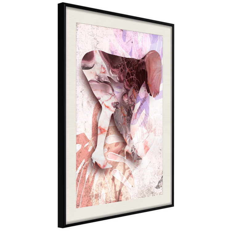 Wall Poster Sensual Botany - colorful abstraction with a woman and plants in the background 121898 additionalImage 3