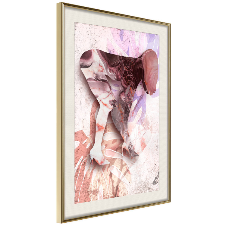 Wall Poster Sensual Botany - colorful abstraction with a woman and plants in the background 121898 additionalImage 2