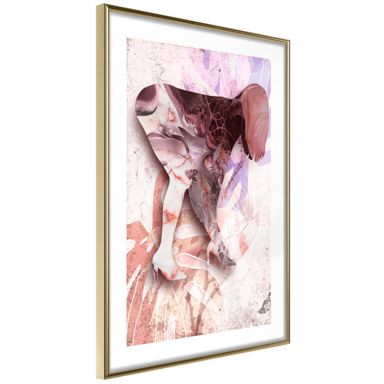Wall Poster Sensual Botany - colorful abstraction with a woman and plants in the background 121898 additionalImage 8