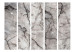 Room Separator Gray Marble II - stone texture of gray marble with dark patterns 123298 additionalThumb 3