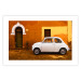 Wall Poster Italian Alley - car on street against orange architecture backdrop 123798 additionalThumb 19