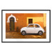 Wall Poster Italian Alley - car on street against orange architecture backdrop 123798 additionalThumb 15