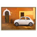Wall Poster Italian Alley - car on street against orange architecture backdrop 123798 additionalThumb 16