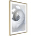 Wall Poster Downward Path - architecture of white stairs in abstract motif 123898 additionalThumb 6