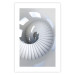 Wall Poster Downward Path - architecture of white stairs in abstract motif 123898 additionalThumb 19