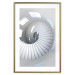 Wall Poster Downward Path - architecture of white stairs in abstract motif 123898 additionalThumb 14