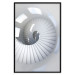 Wall Poster Downward Path - architecture of white stairs in abstract motif 123898 additionalThumb 18