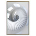 Wall Poster Downward Path - architecture of white stairs in abstract motif 123898 additionalThumb 16