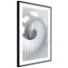 Wall Poster Downward Path - architecture of white stairs in abstract motif 123898 additionalThumb 11