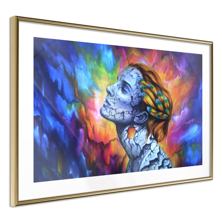 Wall Poster Fragility - abstract woman on a colorful background in a watercolor style 127098 additionalImage 7