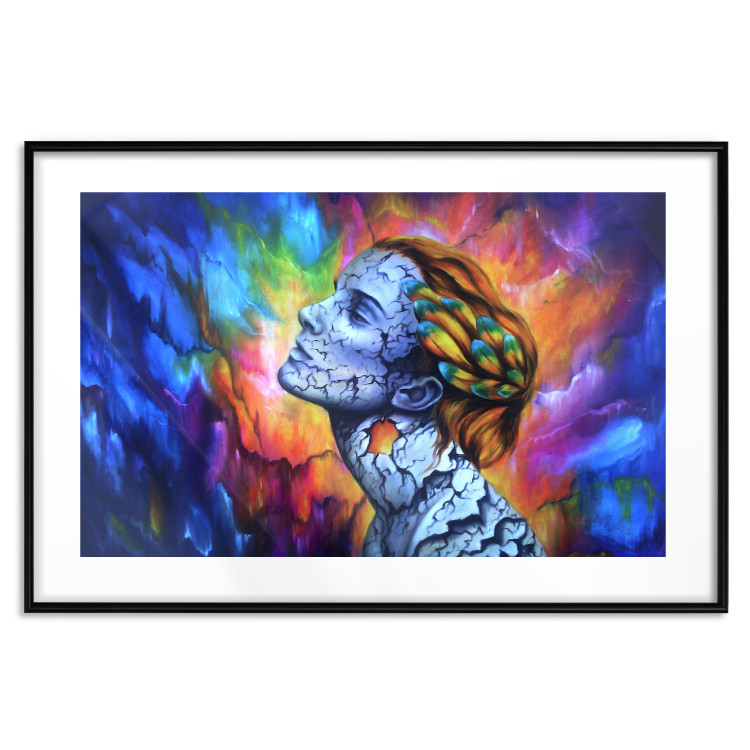 Wall Poster Fragility - abstract woman on a colorful background in a watercolor style 127098 additionalImage 15