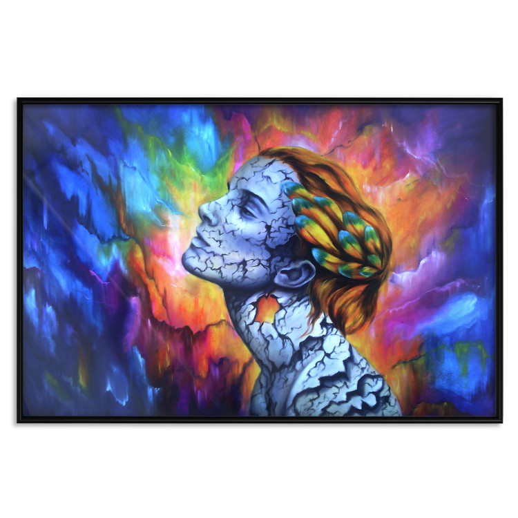 Wall Poster Fragility - abstract woman on a colorful background in a watercolor style 127098 additionalImage 16