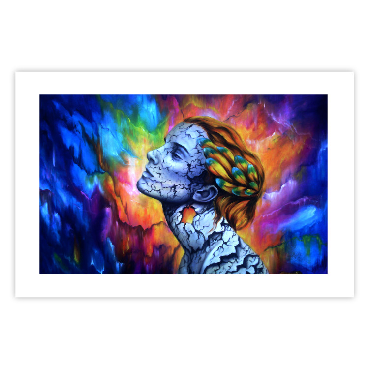 Wall Poster Fragility - abstract woman on a colorful background in a watercolor style 127098 additionalImage 19