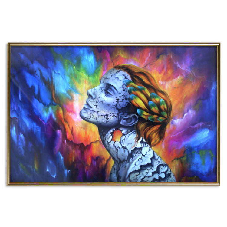 Wall Poster Fragility - abstract woman on a colorful background in a watercolor style 127098 additionalImage 17