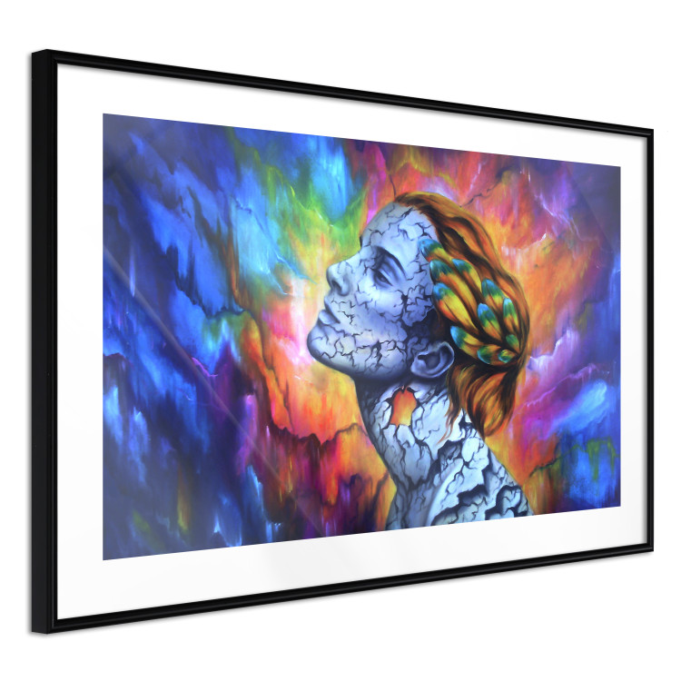 Wall Poster Fragility - abstract woman on a colorful background in a watercolor style 127098 additionalImage 6