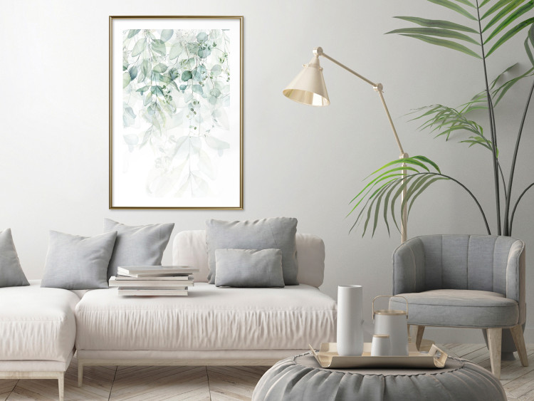 Poster Gentle Touch of Nature - jungle leaves composition on white background 127898 additionalImage 23