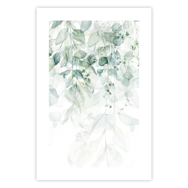 Poster Gentle Touch of Nature - jungle leaves composition on white background 127898 additionalImage 21