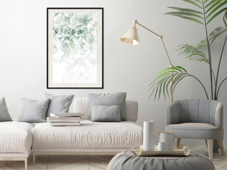 Poster Gentle Touch of Nature - jungle leaves composition on white background 127898 additionalImage 25