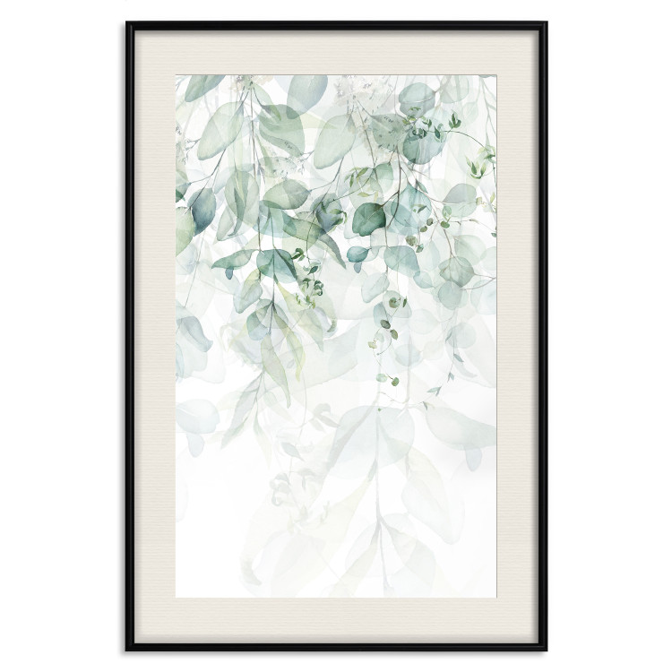Poster Gentle Touch of Nature - jungle leaves composition on white background 127898 additionalImage 19