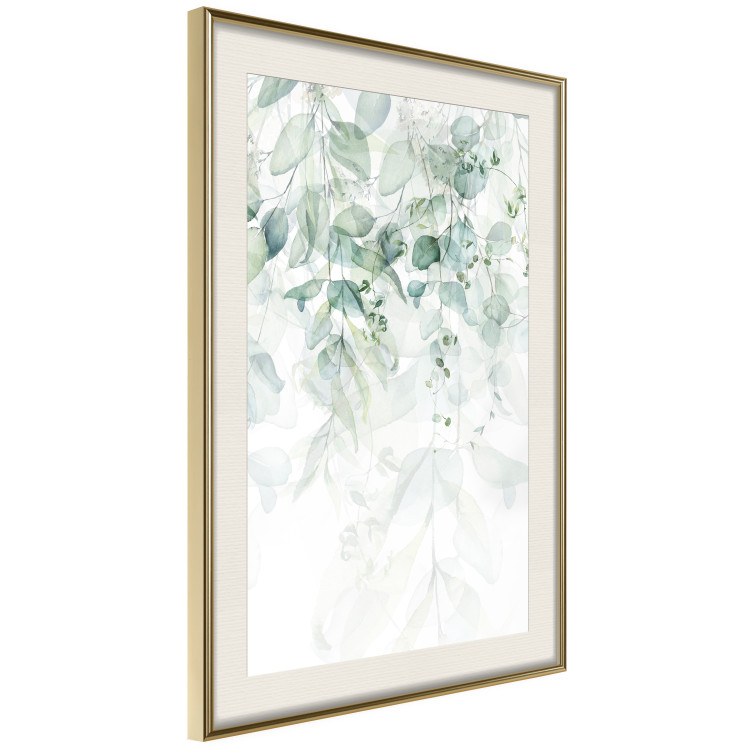 Poster Gentle Touch of Nature - jungle leaves composition on white background 127898 additionalImage 2