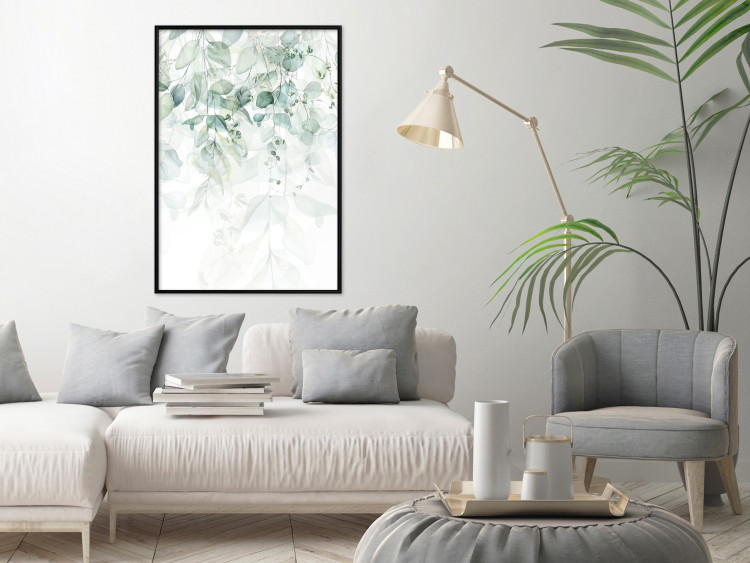 Poster Gentle Touch of Nature - jungle leaves composition on white background 127898 additionalImage 6