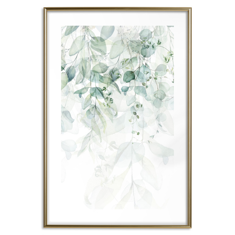 Poster Gentle Touch of Nature - jungle leaves composition on white background 127898 additionalImage 15