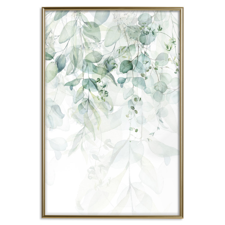 Poster Gentle Touch of Nature - jungle leaves composition on white background 127898 additionalImage 17