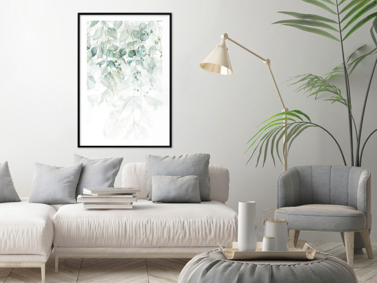 Poster Gentle Touch of Nature - jungle leaves composition on white background 127898 additionalImage 22