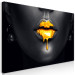 Large canvas print Gold Lips II [Large Format] 128498 additionalThumb 2