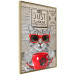 Poster Cat with Coffee - funny composition with domestic pet and text in the background 129098 additionalThumb 12