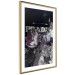 Wall Poster Prada in Flowers - composition of flowers and silver text on a black background 131798 additionalThumb 6