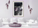 Wall Poster Prada in Flowers - composition of flowers and silver text on a black background 131798 additionalThumb 15