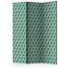 Room Separator Monochromatic Cubes (3-piece) - green geometric 3D background 132698