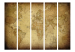 Room Divider Screen Old Map II (5-piece) - composition of continents in retro style 133298 additionalThumb 3