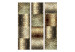 Room Separator Metal Tiles (3-piece) - elegant design in golden ornaments 133398 additionalThumb 3