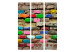 Room Divider Screen Colorful Bricks (3-piece) - colorful composition with brick texture 133498 additionalThumb 3
