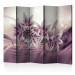 Room Separator Purple Discretion II - romantic bouquet of purple lily flowers 133798