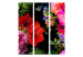 Folding Screen June Evening (3-piece) - colorful flowers and green plants 134298 additionalThumb 7