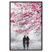 Wall Poster April in Paris - romantic landscape of Paris and a tree with pink leaves 135098 additionalThumb 16