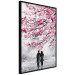 Wall Poster April in Paris - romantic landscape of Paris and a tree with pink leaves 135098 additionalThumb 11