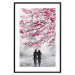Wall Poster April in Paris - romantic landscape of Paris and a tree with pink leaves 135098 additionalThumb 15