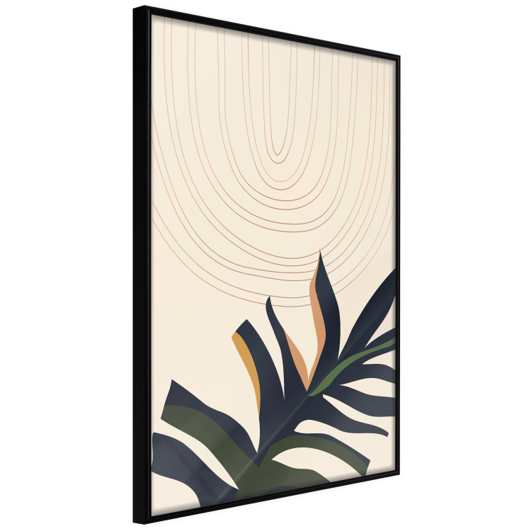 Wall Poster Plant Aura - boho-style abstraction with a leaf of a green plant 137498 additionalImage 7