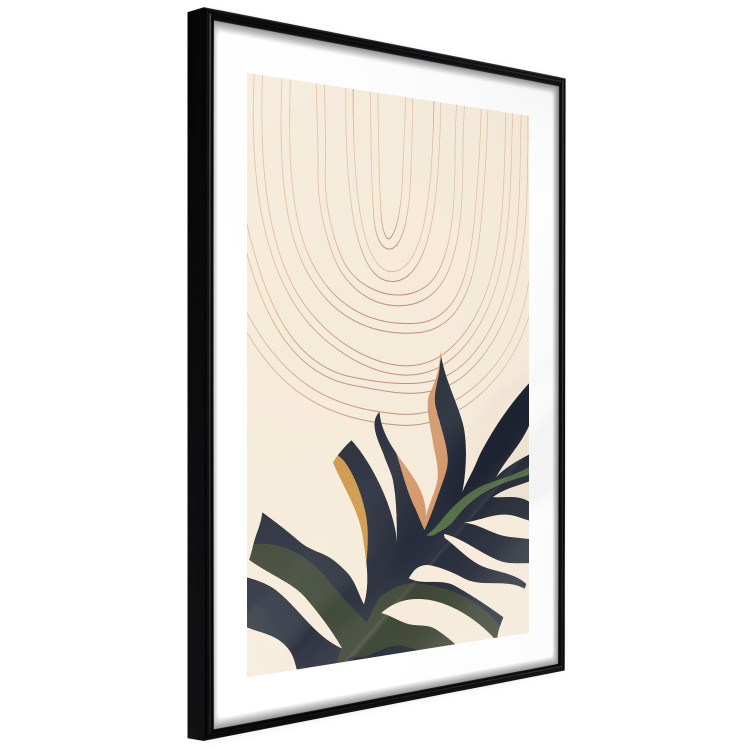Wall Poster Plant Aura - boho-style abstraction with a leaf of a green plant 137498 additionalImage 5