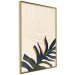 Wall Poster Plant Aura - boho-style abstraction with a leaf of a green plant 137498 additionalThumb 6