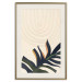 Wall Poster Plant Aura - boho-style abstraction with a leaf of a green plant 137498 additionalThumb 10
